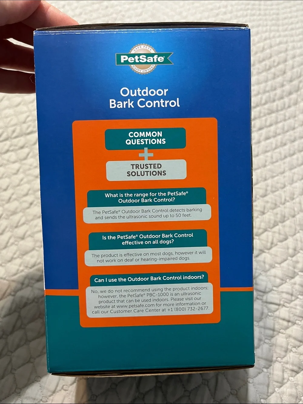 PetSafe Outdoor Bark Control - Blue and Teal Packaging